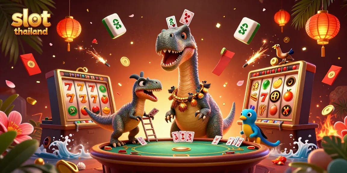 Experience thrilling gameplay at slot thailand casinos with a colorful, engaging 3D illustration.