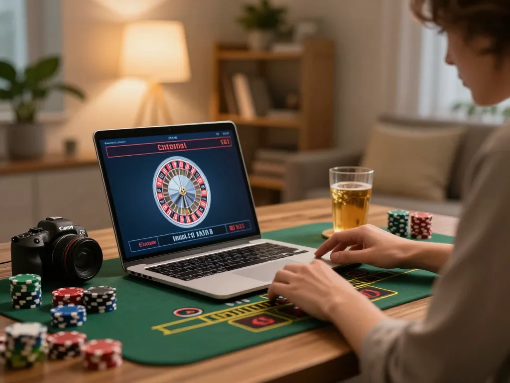 SC88 players placing bets in a cozy home casino gaming setup, enhancing the online experience.