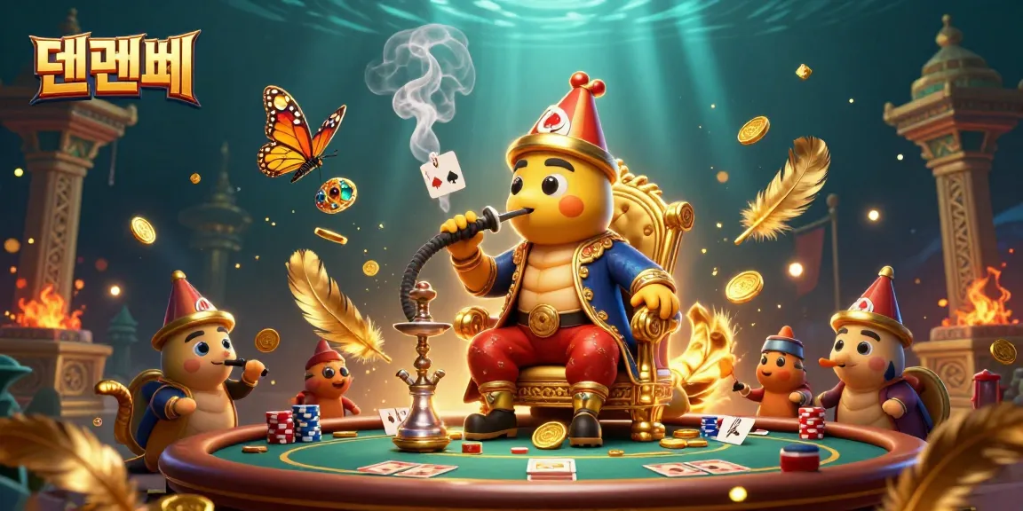 Experience thrilling poker action with 텐텐벳 as the vibrant caterpillar master leads the game.