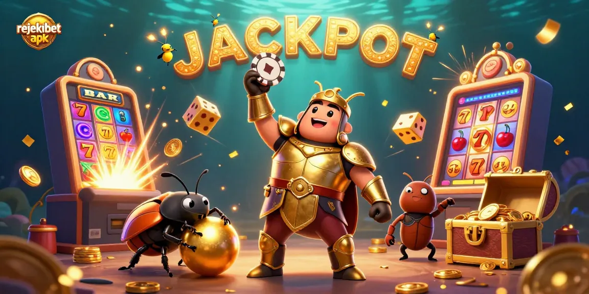 Win big with the Rejekibet apk in a vibrant casino scene showcasing exciting slots and rewards.