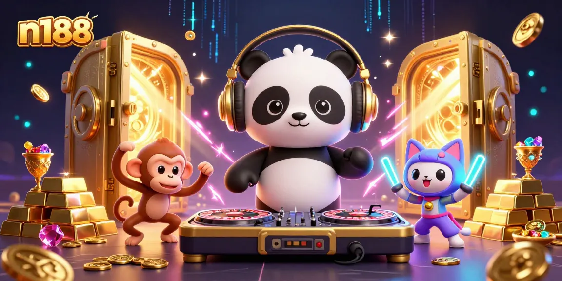 Engage in exhilarating gameplay at n188 with vibrant characters and sparkling casino themes.