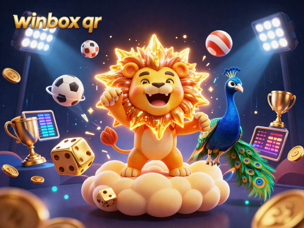 Experience winning excitement with winbox qr in this dynamic casino illustration.