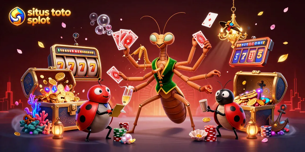 Engage with situs toto slot through dynamic casino visuals showcasing vibrant characters and treasure.