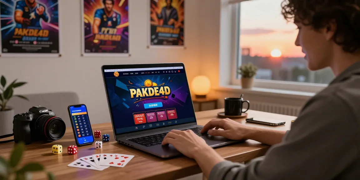 Exciting online gaming moment on PAKDE4D platform with vibrant setup