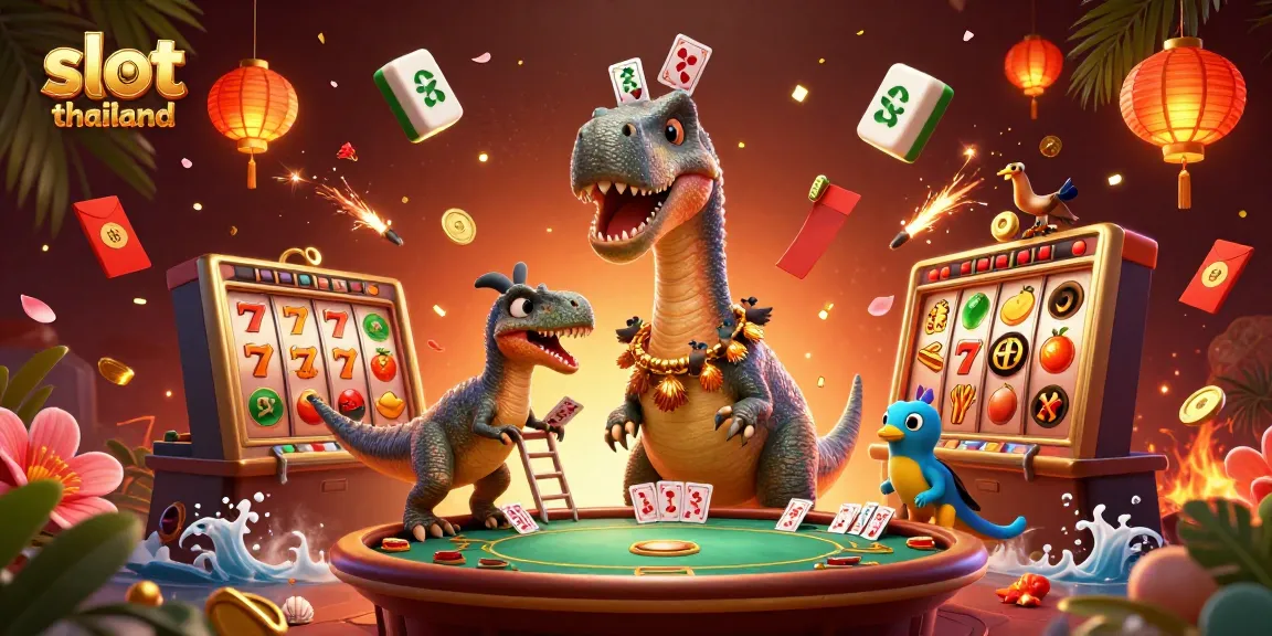 Experience thrilling gameplay at slot thailand casinos with a colorful, engaging 3D illustration.