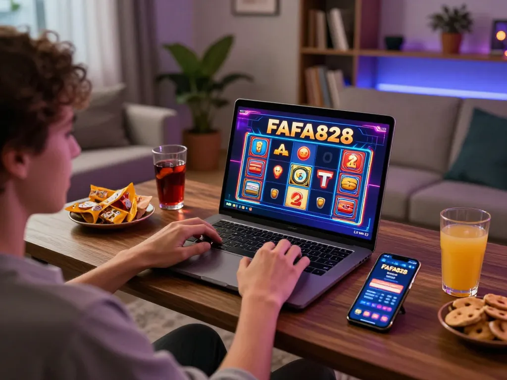 การเล่นเกมสล็อตออนไลน์ที่แอปคาสิโน FAFA828 พร้อมขนมและเครื่องดื่มใกล้เคียง
