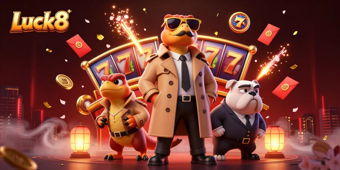 Experience thrills at Luck8 casino with 3D cartoon raptors trying to enter a VIP lounge.