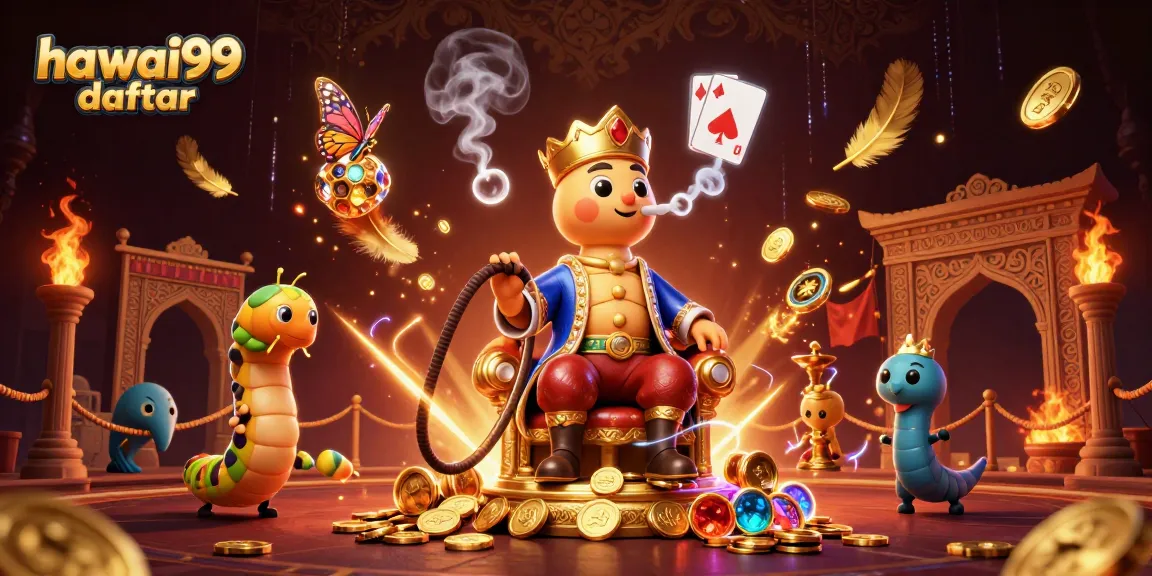 Experience thrilling gameplay with hawai99 daftar in this vibrant 3D casino illustration.