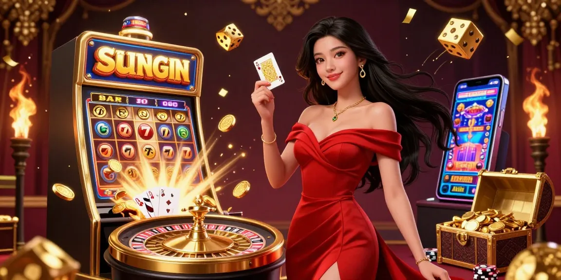 Experience the thrilling action at Sunwin casino with vibrant slot machines and elegant gameplay.
