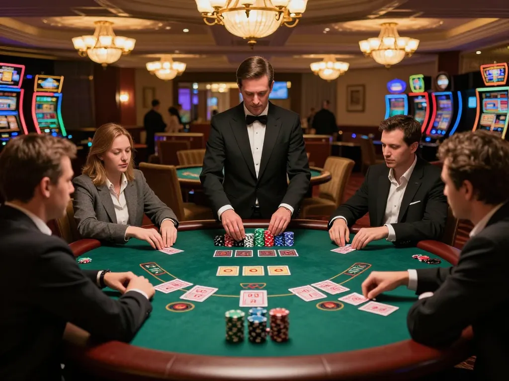 Players engaging at the blackjack table highlighting nano banana flash for dynamic gameplay.