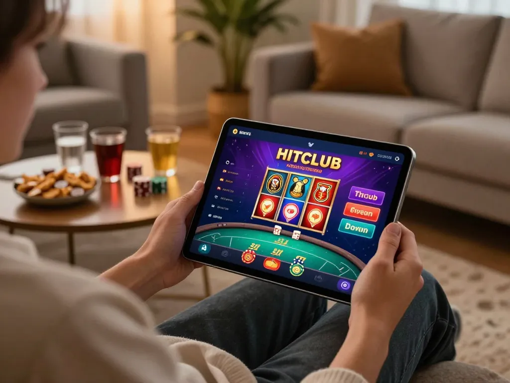 Play exciting games on the HITCLUB app while enjoying a cozy home atmosphere.