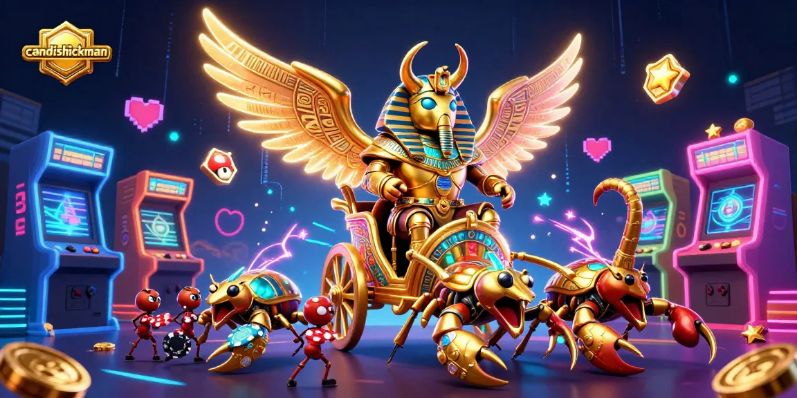 Experience thrilling gameplay in the candishickman universe with vibrant casino-themed characters.