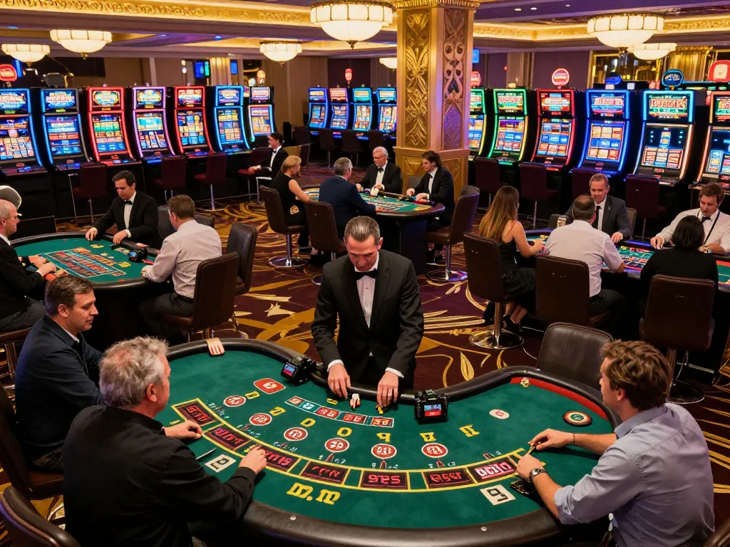 Players at the casino engaging in thrilling bets and gameplay, highlighting 98 win potential.