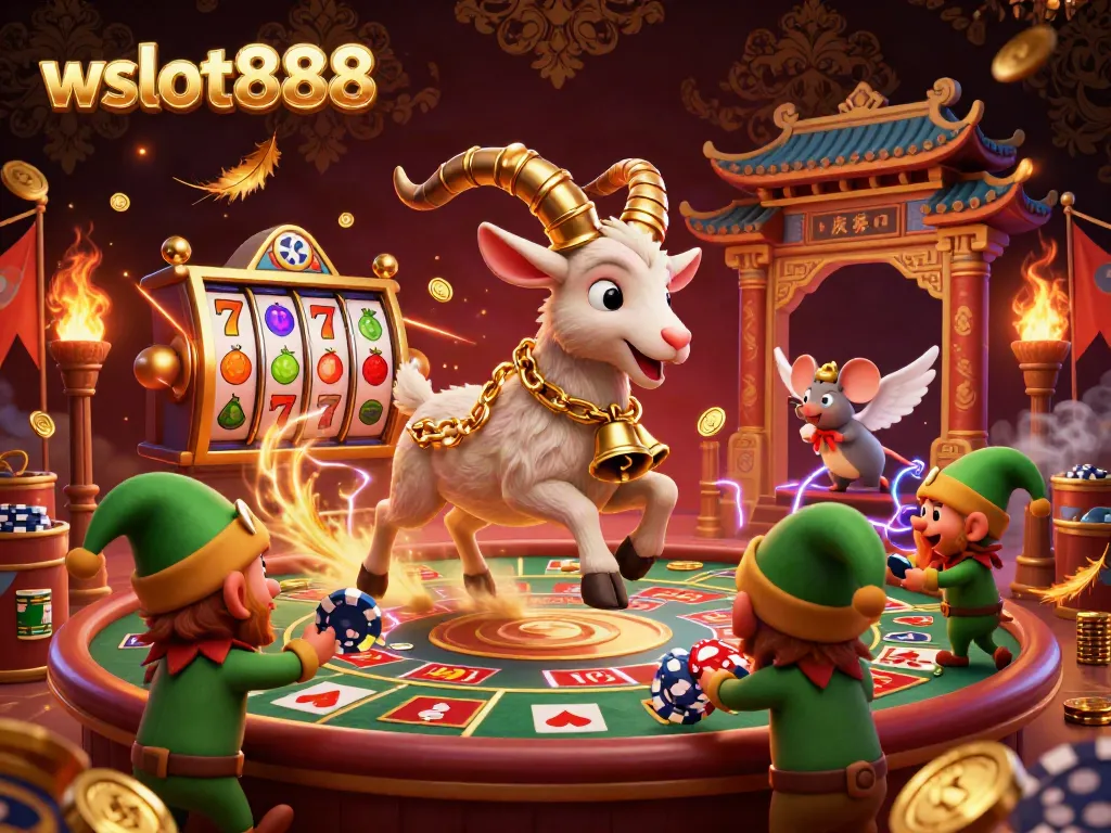 Permainan slot wslot888 penuh warna dan simbol mewah memukau di arena perjudian