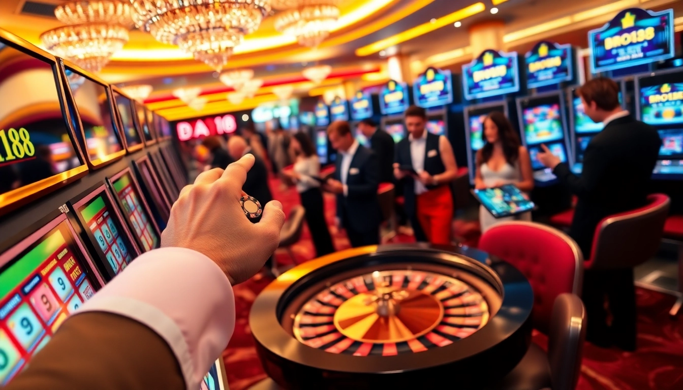 Experience thrilling slot gaming at Bro138 with vibrant machines and engaging players.