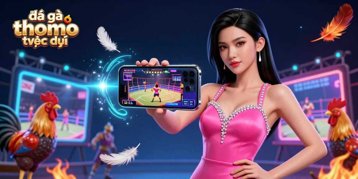 Catch the excitement of đá gà thomo trực tiếp with vibrant arena visuals and stunning details.