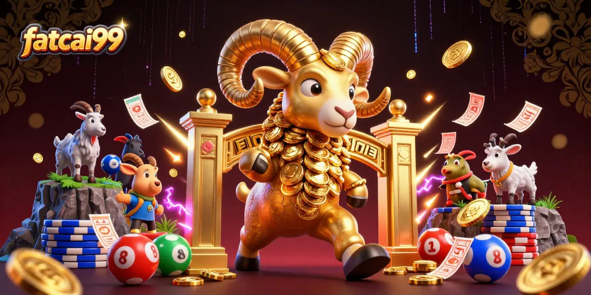 Experience the thrill of fatcai99 lottery action with golden ram and dynamic game elements.
