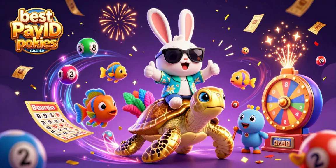 Experience the thrill of the best PayID pokies australia with vibrant characters and dynamic gambling elements.