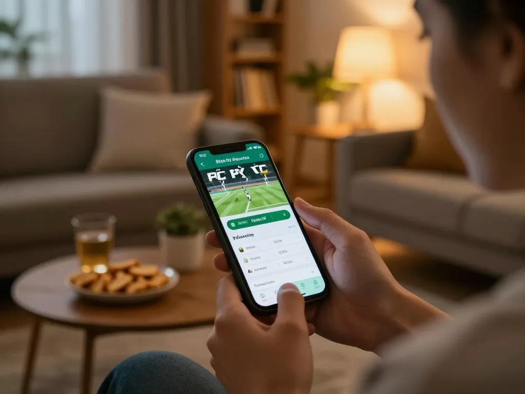 Engaging in tỷ lệ bóng đá kèo nhà cái while enjoying a cozy home betting atmosphere