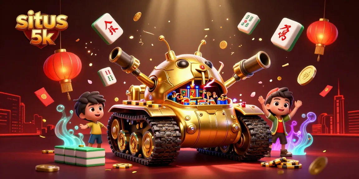Experience the excitement of situs 5k with a vibrant casino scene featuring a golden beetle tank.