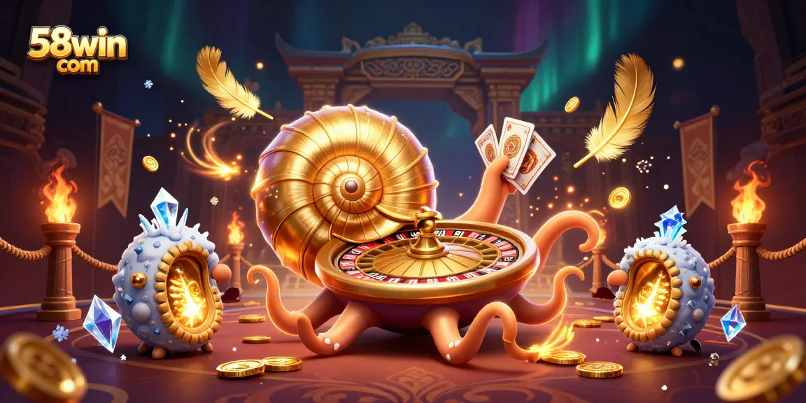 Experience thrilling gameplay at 58win com with our vibrant casino illustration.