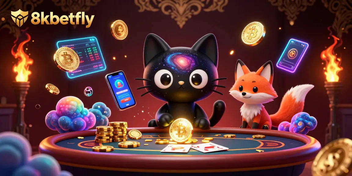 Engage with the cosmic charm of 8xbetfly at a vibrant casino filled with glowing treasures.