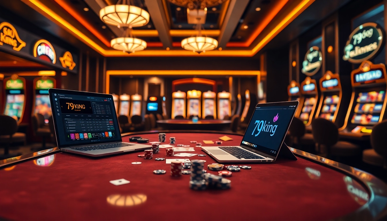 79king elite casino table scene with roulette, cards, and chips for 2025