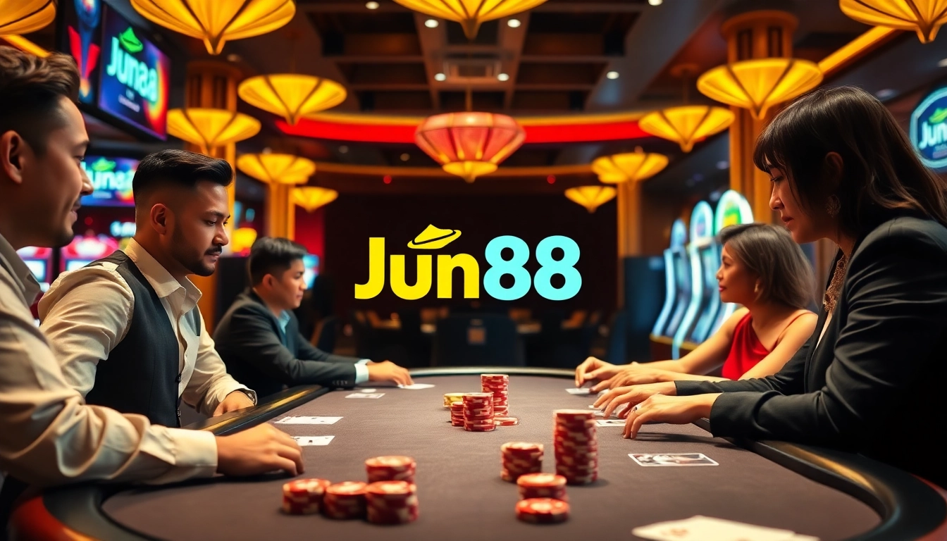 Experience thrilling poker nights at Jun88 casino, where every hand can lead to big wins!