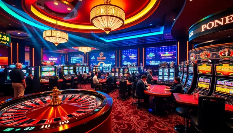 Experience thrilling gameplay with MM 88's luxurious casino tables and vibrant slot machines.