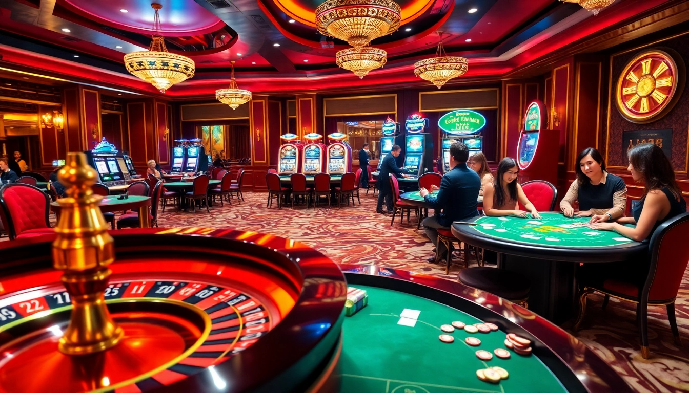 Experience the thrill of gaming at https://thabet.vegas/ with vibrant casino tables and lively players.