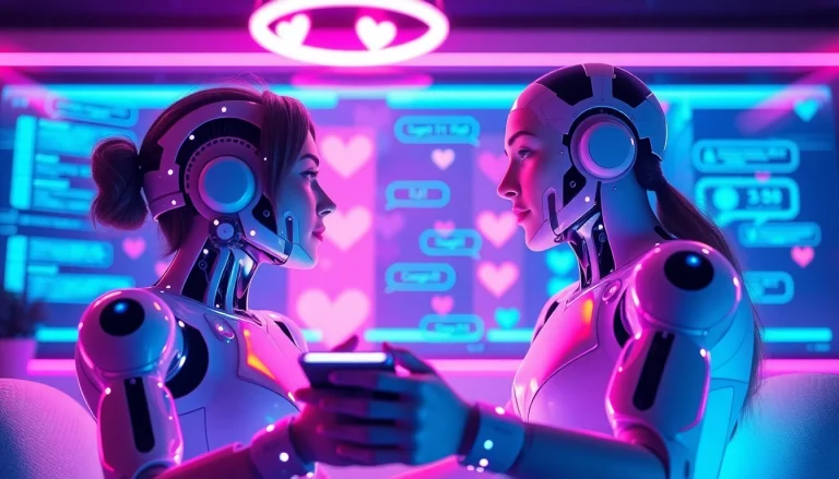 Engaging scene representing sex ai chat interactions with AI chatbots.