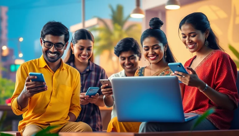 Lanka Add platform showcasing users connecting over diverse ads in a vibrant Sri Lankan digital marketplace.