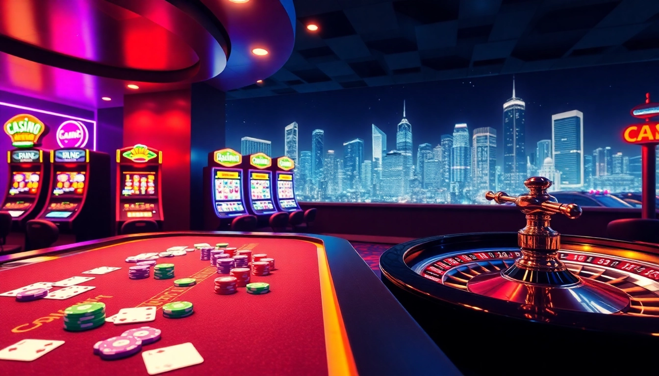Experience the excitement of c168.com with vibrant casino visuals featuring poker chips and slot machines.
