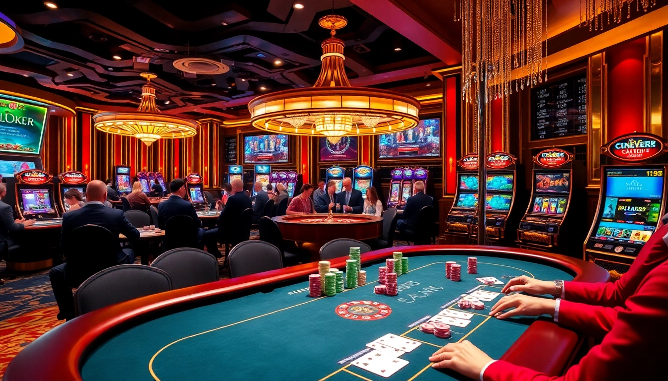 Experience the thrill of NOHU LIVE gaming with passionate players around poker tables and vibrant roulette wheels.