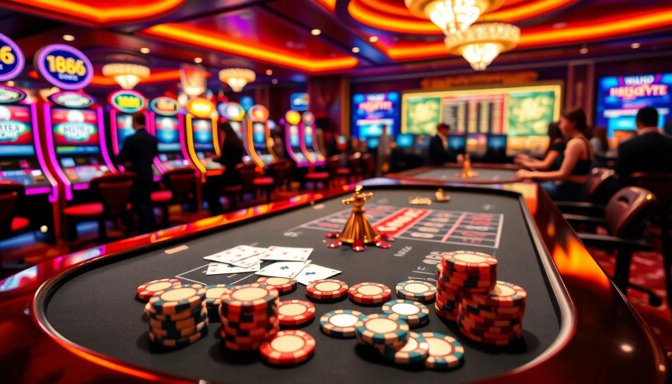 Experience thrilling gameplay at u888 with vibrant slot machines and poker tables.
