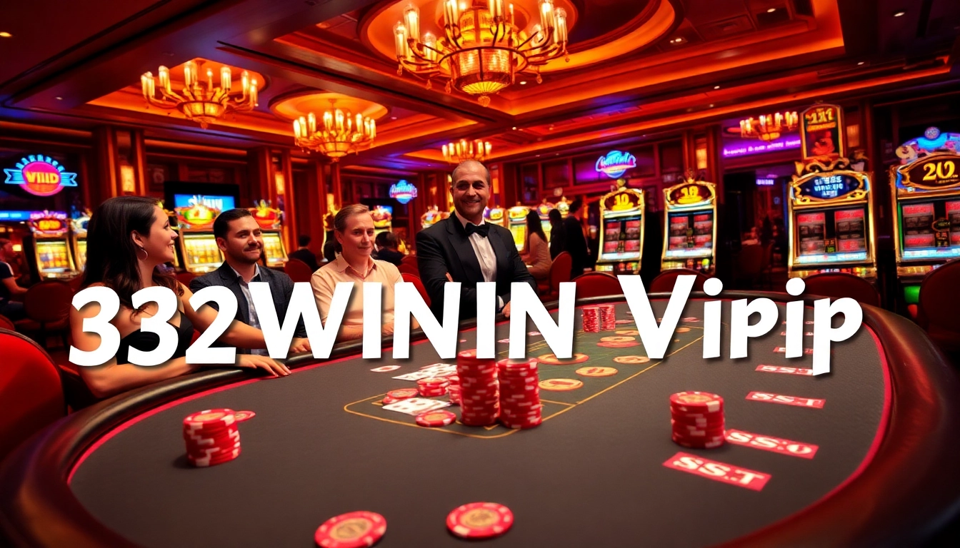 Engage in thrilling gaming sessions with 32WIN Vip at a luxurious poker table.