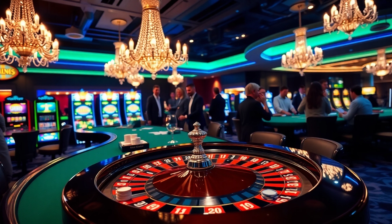 Experience the excitement of gaming with a vibrant casino scene, showcasing a tourist visa USA from Australia journey.