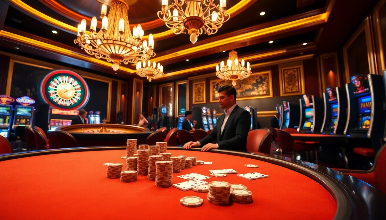 Experience the thrill of luxury138 with players engaged in high-stakes poker.