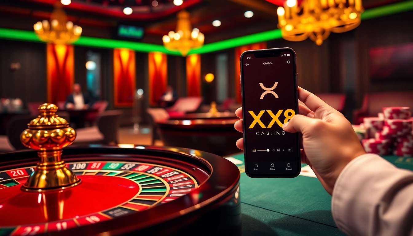 Playing and winning at the XX88 online casino table with vibrant poker chips.
