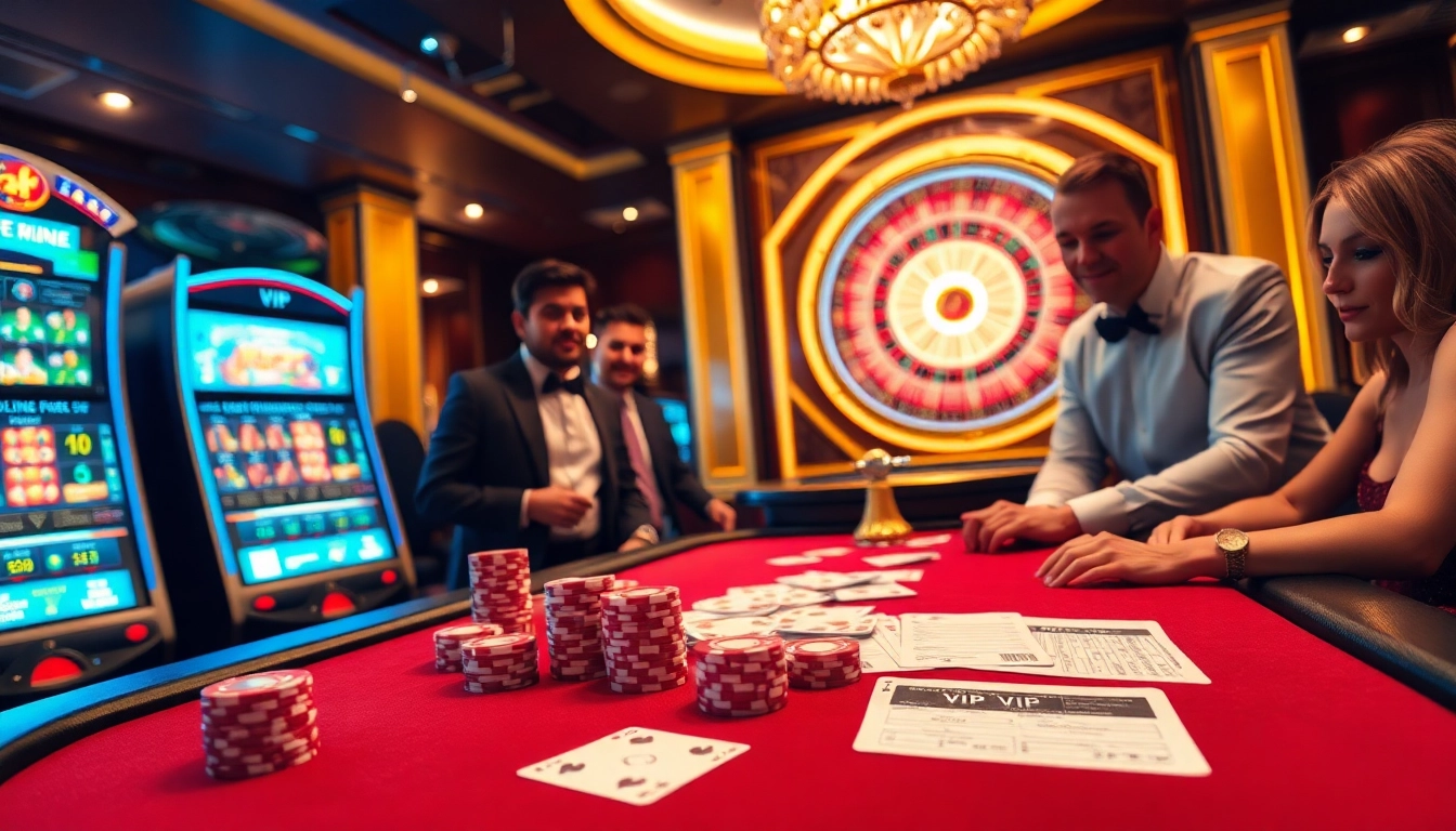 Trải nghiệm sự hứng thú của Bet VIP với cảnh casino poker sang trọng đầy hồi hộp.