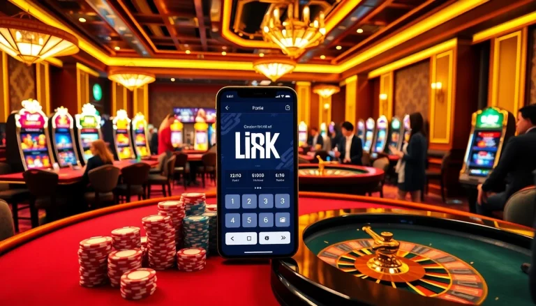 Experience the thrill of link 88i with vibrant casino tables and slot machines.