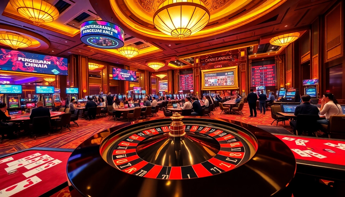 Experience the thrill of betting on pengeluaran china in a luxurious casino setting.