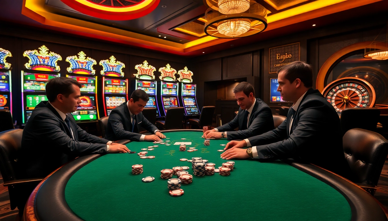 Players at a luxurious poker table experience the excitement of https://xx88.nl/ gaming.