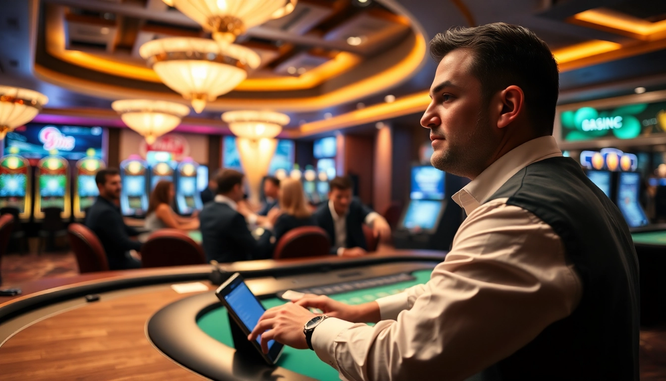 에볼루션 카지노 환경에서 즐거운 게임을 하는 사람들의 모습