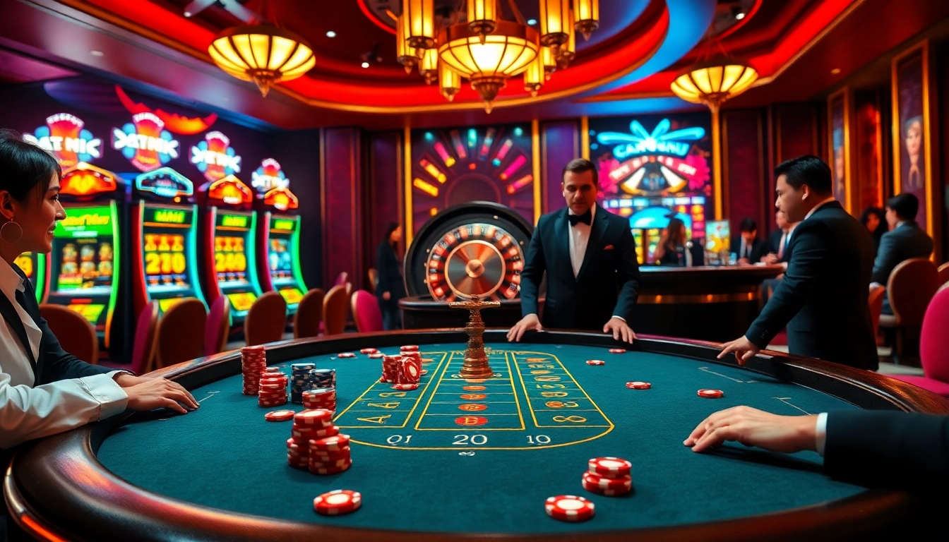 Experience thrill and excitement at https://kk55.blue/ with a luxurious casino poker table scene.